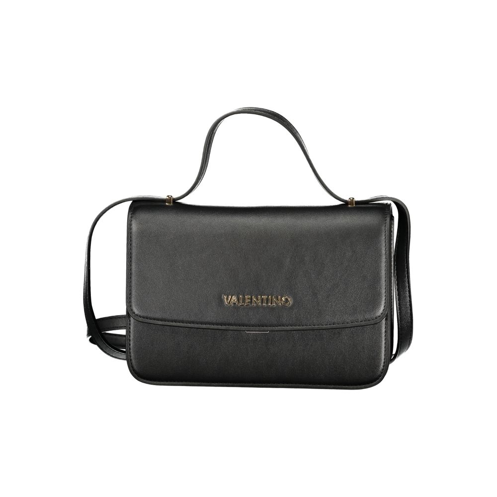 Valentino - Structured Minimalist Top Handle Crossbody Bag - Black