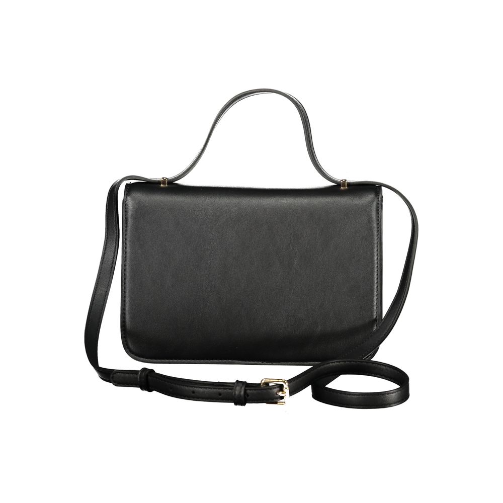 Valentino - Structured Minimalist Top Handle Crossbody Bag - Black