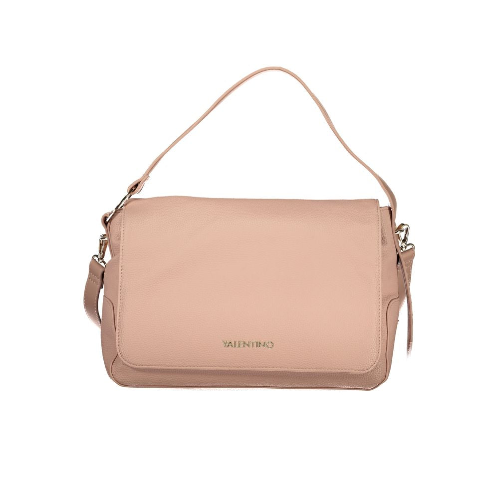 Valentino - Sophisticated Textured Flap Shoulder Bag with Adjustable Strap - Pink