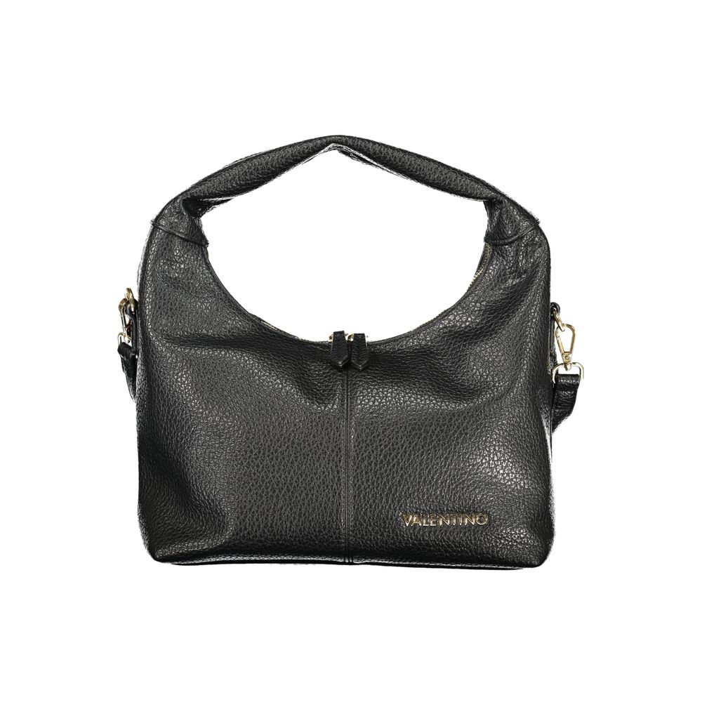 Valentino - Structured Textured Hobo Bag - Black