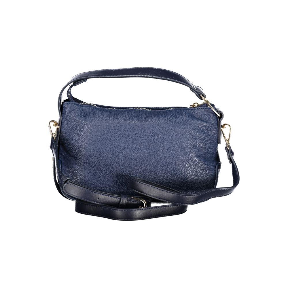 Valentino - Structured Textured Polyethylene Shoulder Bag - Navy Blue