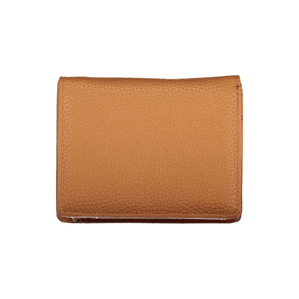 Valentino - Textured Polyethylene Bifold Wallet - Brown