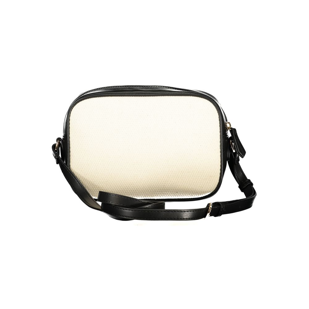 Valentino - Chic Canvas Logo Crossbody Bag - Beige
