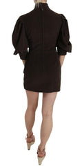 Dolce & Gabbana Brown Corduroy Bodycon Cotton Mini Dress -   -  Dolce & Gabbana.
