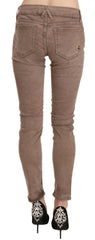 CYCLE Brown Low Waist Slim Fit Skinny Pants -   -  CYCLE.