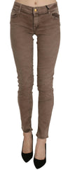 CYCLE Brown Low Waist Slim Fit Skinny Pants -   -  CYCLE.