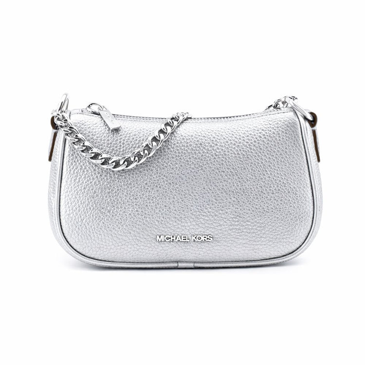 Michael Kors - Plush Faux Fur Chain Shoulder Bag - Grey Michael Kors