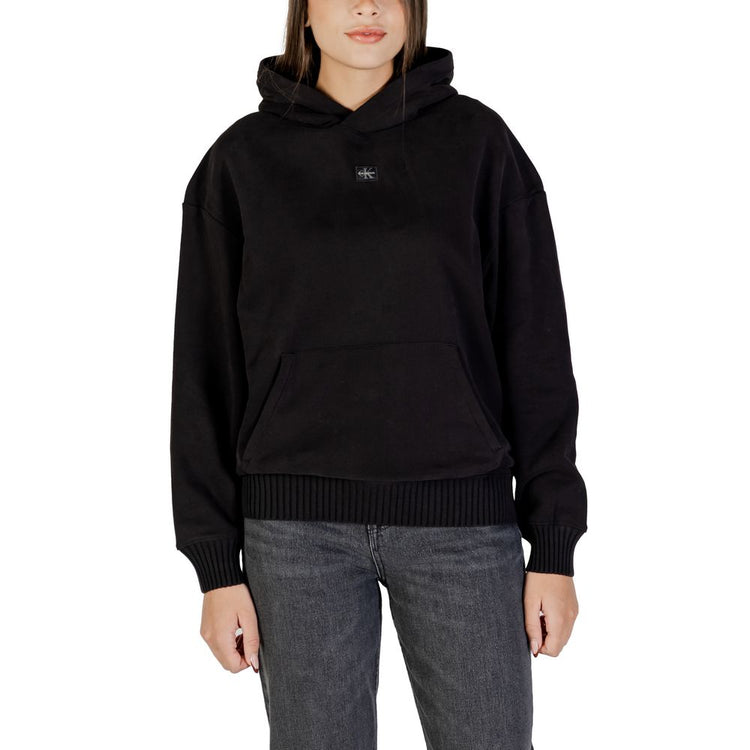 Calvin Klein Jeans - Effortless Cotton Relaxed Pullover Hoodie - Black Calvin Klein Jeans
