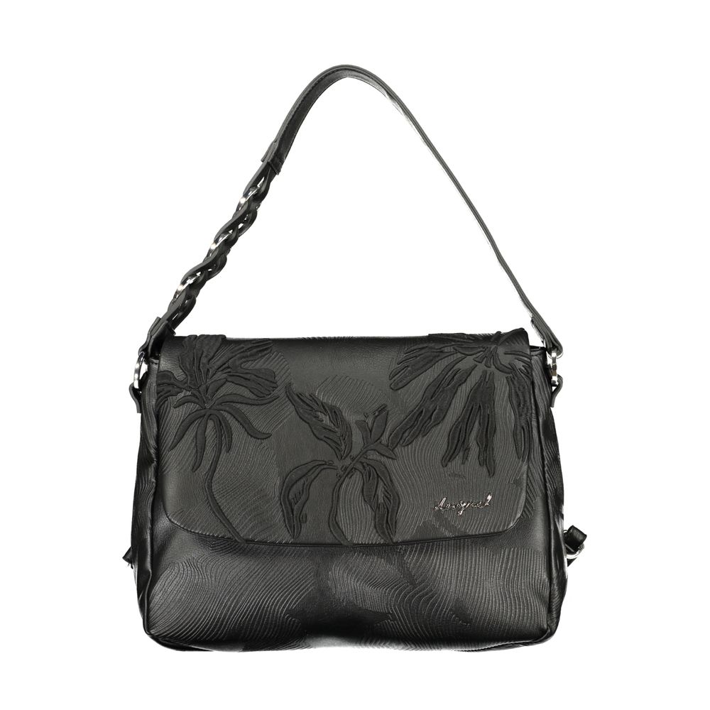 Desigual - Sleek Convertible Embossed PU Backpack - Black