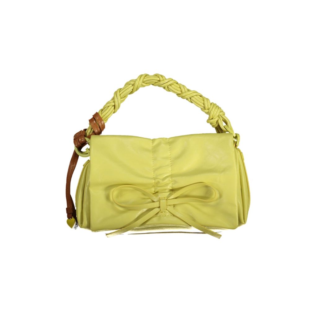 Desigual - Vibrant Braided Handle Bow Detail Shoulder Bag - Yellow