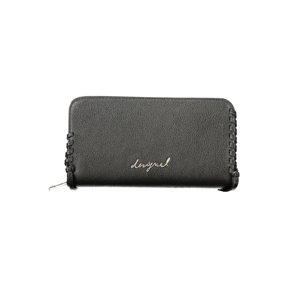 Desigual - Textured Polyethylene Zip Wallet - Black