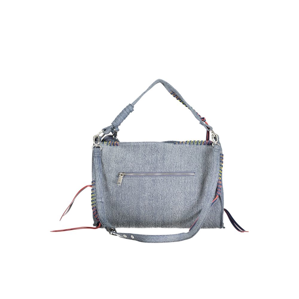 Desigual - Playful Denim Leiria Shoulder Bag With Heart Charm - Blue