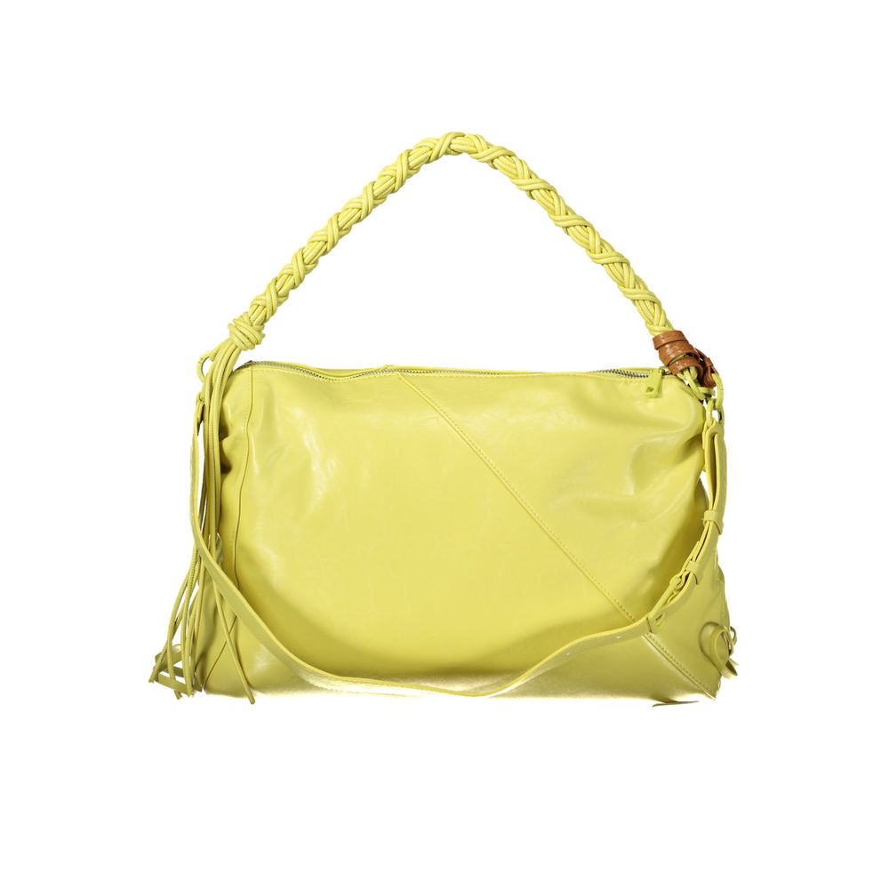 Desigual - Vibrant Braided Handle Polyethylene Shoulder Bag - Yellow