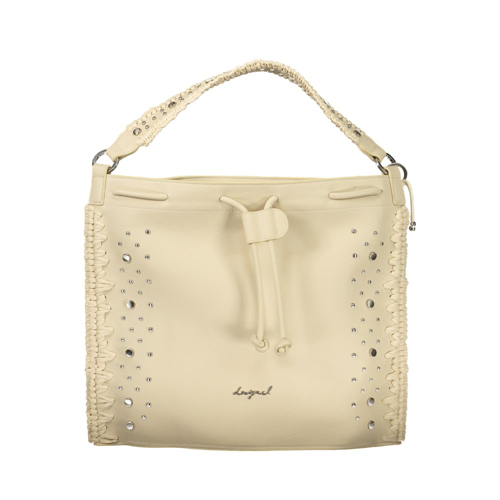 Desigual - Edgy Studded Woven Convertible Backpack - White