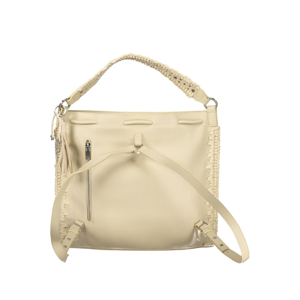 Desigual - Edgy Studded Woven Convertible Backpack - White