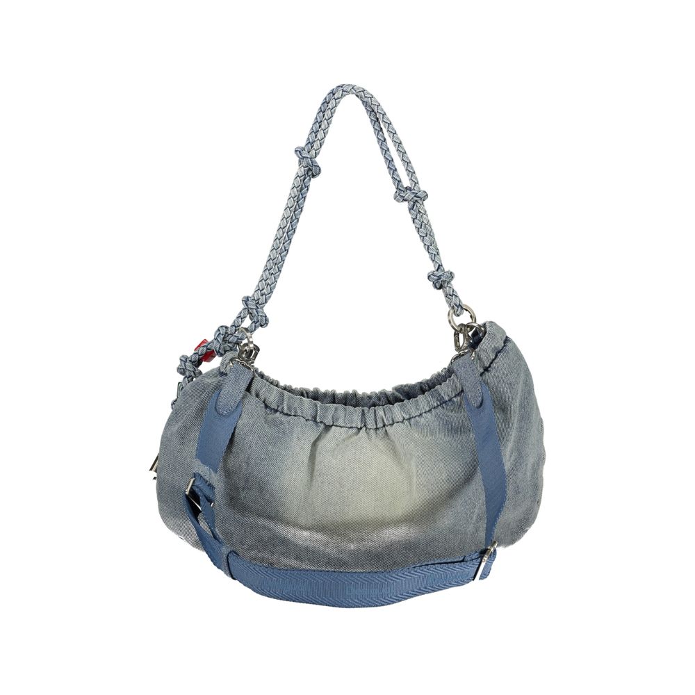 Desigual - Playful Braided Rope Denim Shoulder Bag - Azzurro