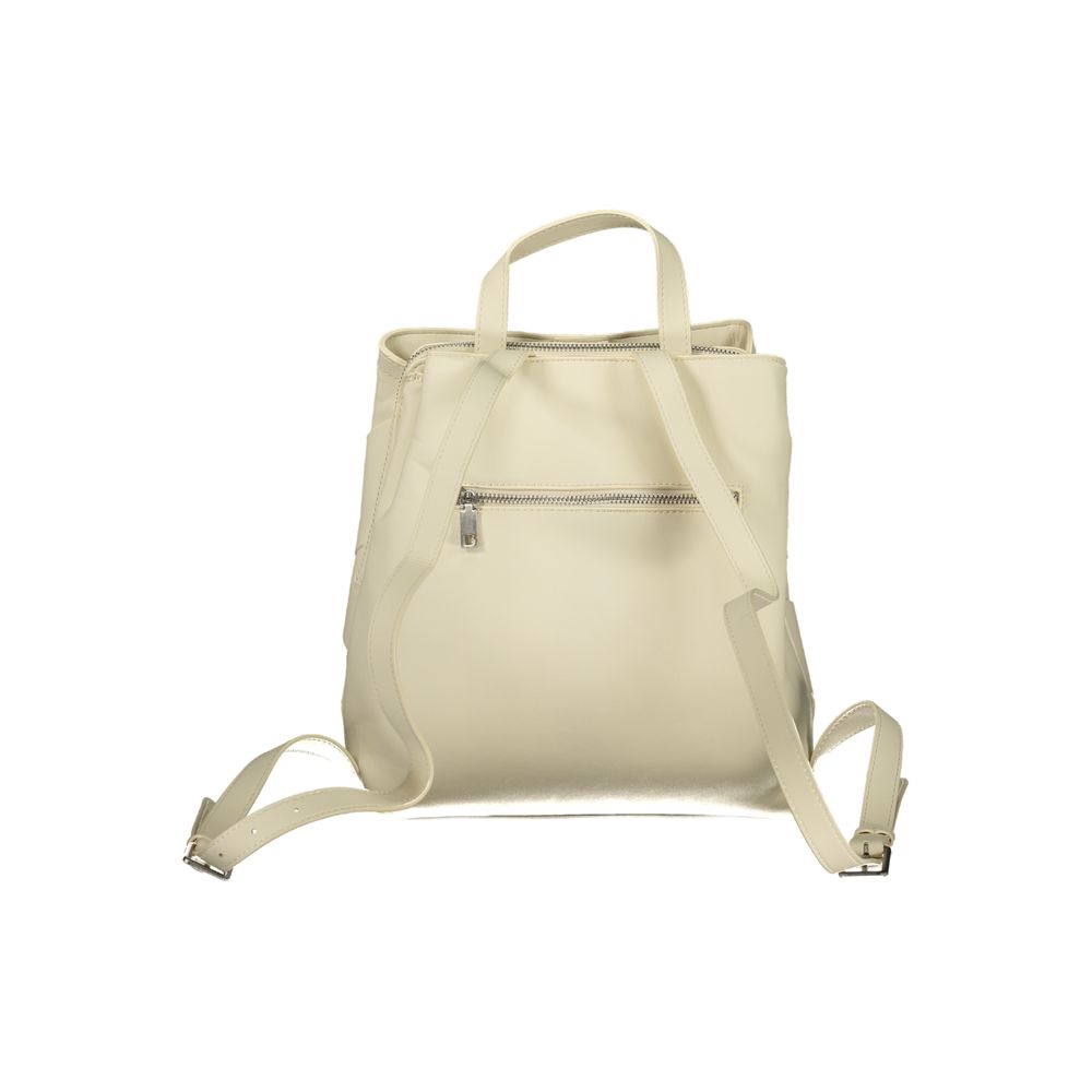 Desigual - Sleek Woven Texture PU Backpack - White