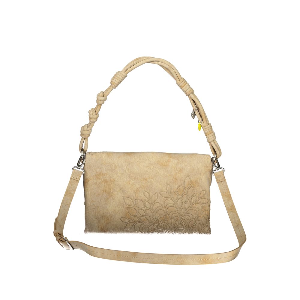 Desigual - Boho Textured Knotted Handle Crossbody Bag - Beige