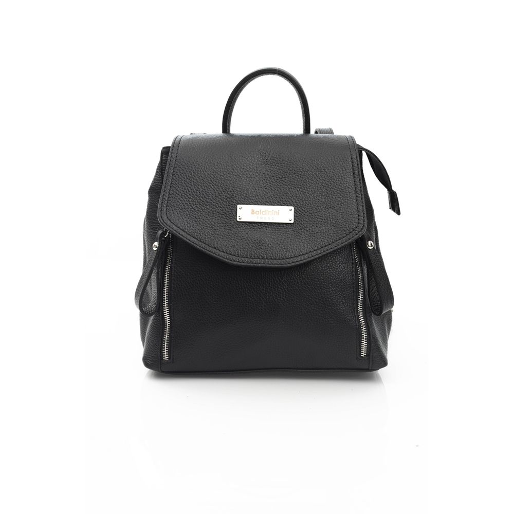 Baldinini Trend - Soft Convertible Cowhide Backpack - Black