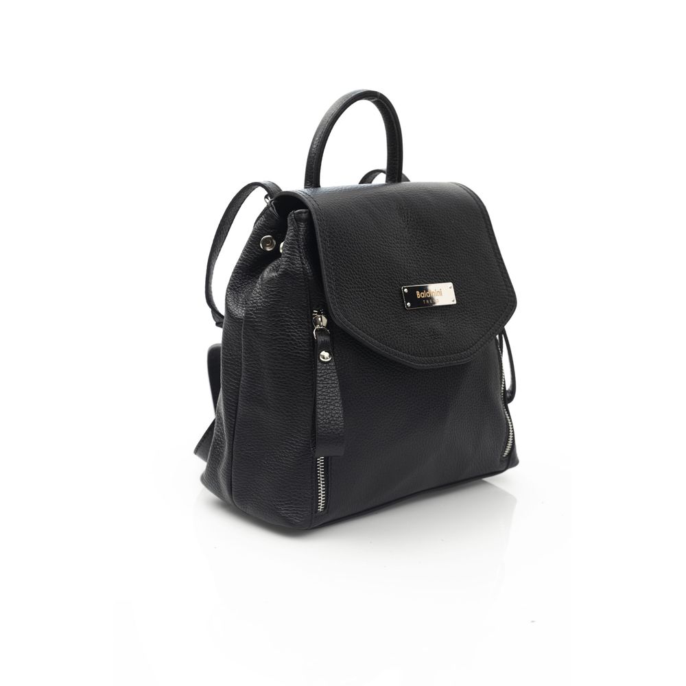 Baldinini Trend - Soft Convertible Cowhide Backpack - Black