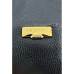 Baldinini Trend - Structured Pebbled Leather Shoulder Bag - Blue Baldinini Trend