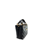 Baldinini Trend - Structured Quilted Cowhide Mini Shoulder Bag - Black Baldinini Trend