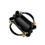 Baldinini Trend - Structured Quilted Cowhide Mini Shoulder Bag - Black Baldinini Trend