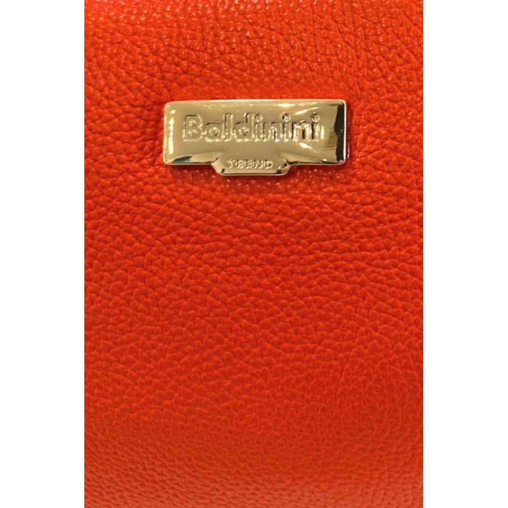 Baldinini Trend - Vibrant Textured Cowhide Shoulder Bag With Tassel - Orange Baldinini Trend