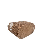Baldinini Trend - Artistic Floral Openwork Basket Handbag - Brown Baldinini Trend