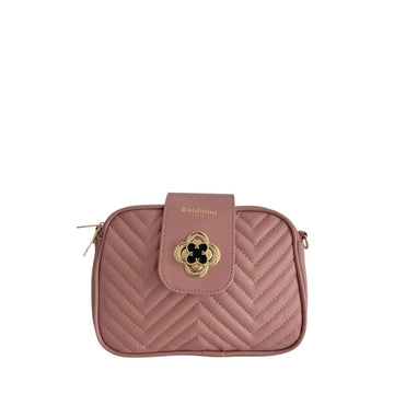 Baldinini Trend - Elegant Quilted Chevron Crossbody Bag - Pink