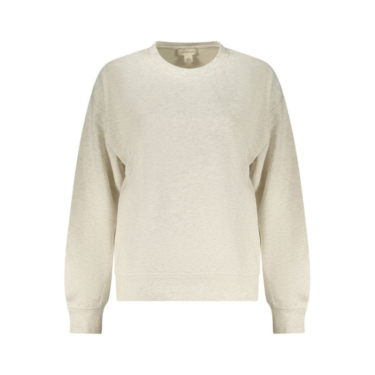 Calvin Klein - Refined Non-Brushed Cotton Crew Neck Sweatshirt - Gray Calvin Klein