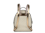 Michael Kors - Iconic Monogram Medium PVC Backpack - Beige Gold Michael Kors
