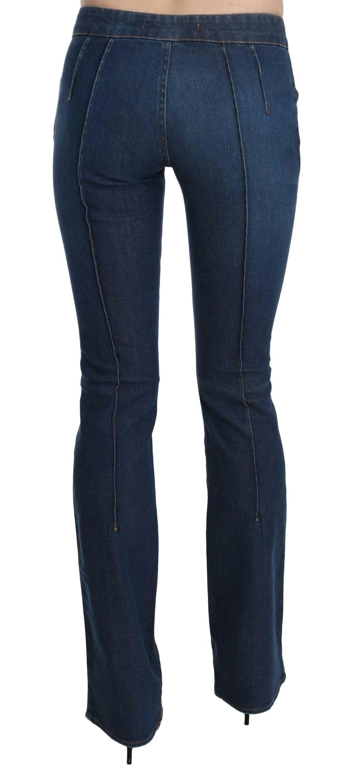 Just Cavalli Blue Low Waist Boot Cut Denim Pants Jeans -   -  Just Cavalli.