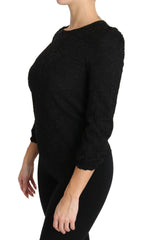 Dolce & Gabbana Black Floral Lace Zipper Top Blouse -   -  Dolce & Gabbana.