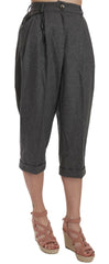 Dolce & Gabbana Wool Cropped Trouser Pleated Pant -   -  Dolce & Gabbana.