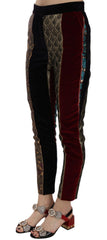 Dolce & Gabbana Multicolor Jacquard Cropped Tapered Pants -   -  Dolce & Gabbana.