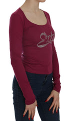 Exte Crystal Embellished Long Sleeve Casual Top -   -  Exte.