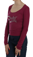 Exte Crystal Embellished Long Sleeve Casual Top -   -  Exte.