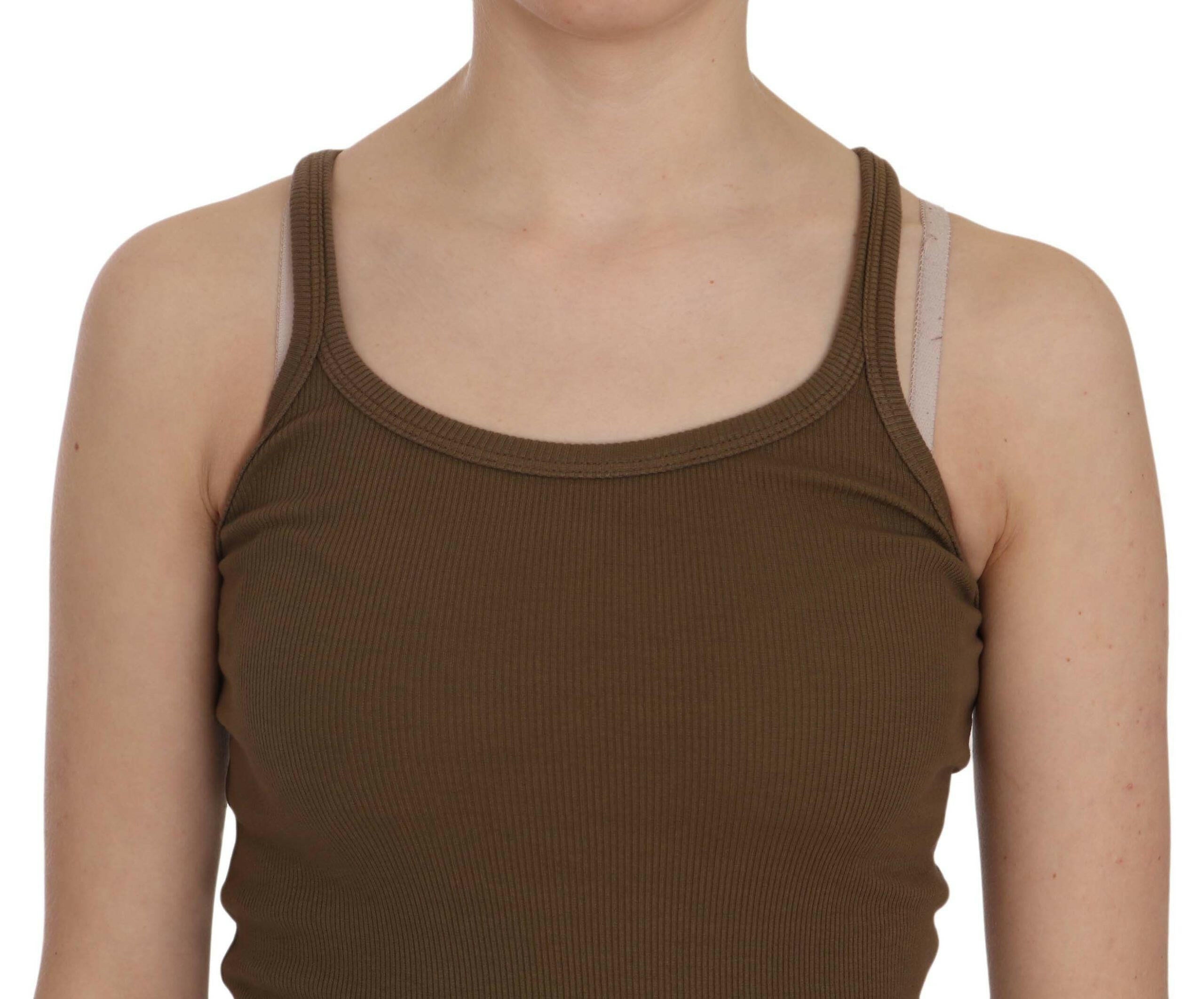 PINK MEMORIES Brown Sleeveless Spaghetti Strap Blouse Top -   -  PINK MEMORIES.