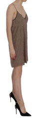 PINK MEMORIES Cotton Green Spaghetti Strap A-line Mini Dress -   -  PINK MEMORIES.