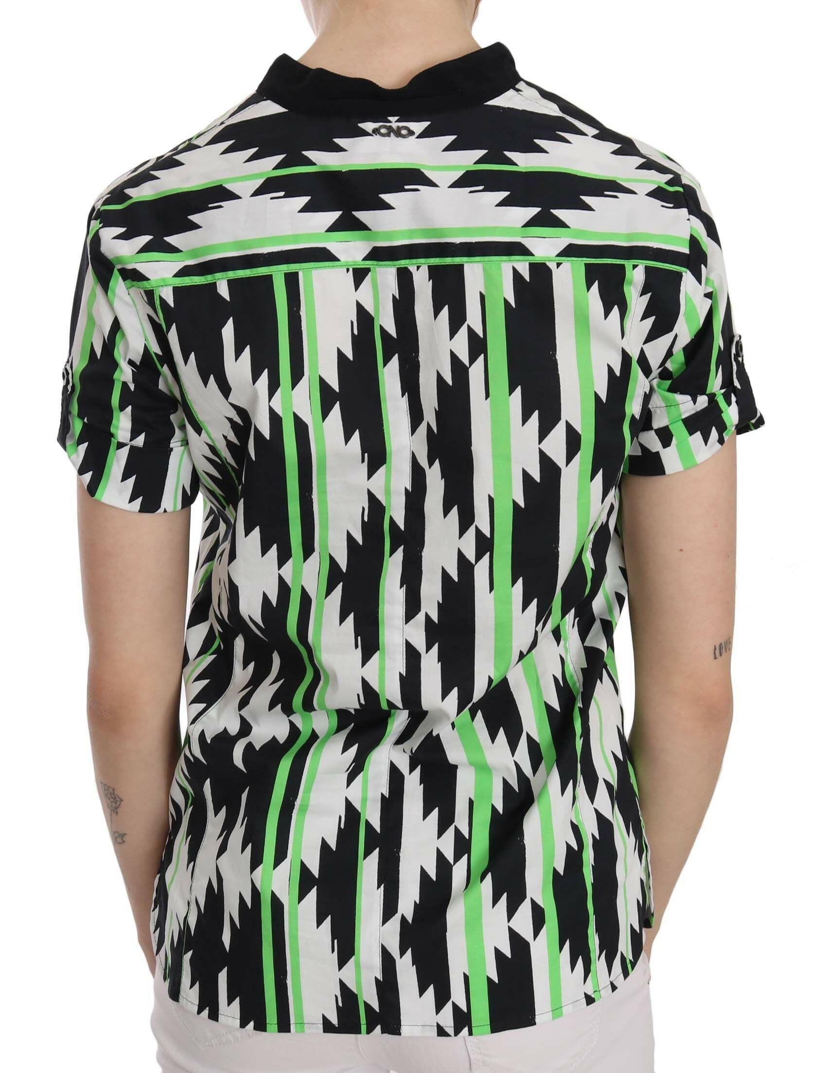 Costume National Multi Color Plunging Top Blouse -   -  Costume National.