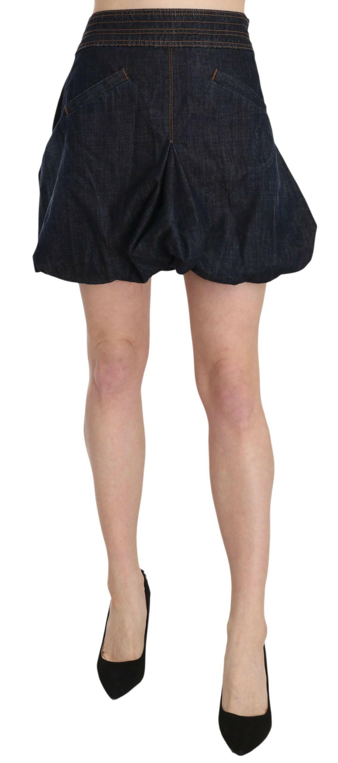 Exte Blue Jeans Denim Cotton Stretch A-line Mini -   -  Exte.