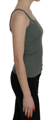 PINK MEMORIES Green Spaghetti Strap Slim Fit Casual Tank Top Blouse -   -  PINK MEMORIES.