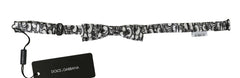Dolce & Gabbana White Pattern Silk Adjustable Neck Papillon Tie -  Neckties, Men -  Dolce & Gabbana.