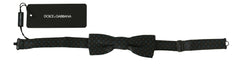 Dolce & Gabbana Men Gray Pattern Silk Adjustable Neck Papillon Bow Tie -  Neckties, Men -  Dolce & Gabbana.