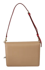 Dolce & Gabbana Purple Beige Red Leather Crossbody Purse Bag -  Luxury Shoulder Bag for Women -  Dolce & Gabbana.