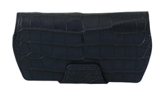 Dolce & Gabbana Blue Crocodile Eyewear Sunglasses Case Cover Pouch -  Leather Accessory for Men -  Dolce & Gabbana.