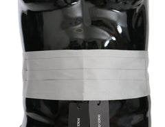 Dolce & Gabbana Gray Men Waist Belt 100% Silk Cummerbund -  Men´s Cummerbund -  Dolce & Gabbana.