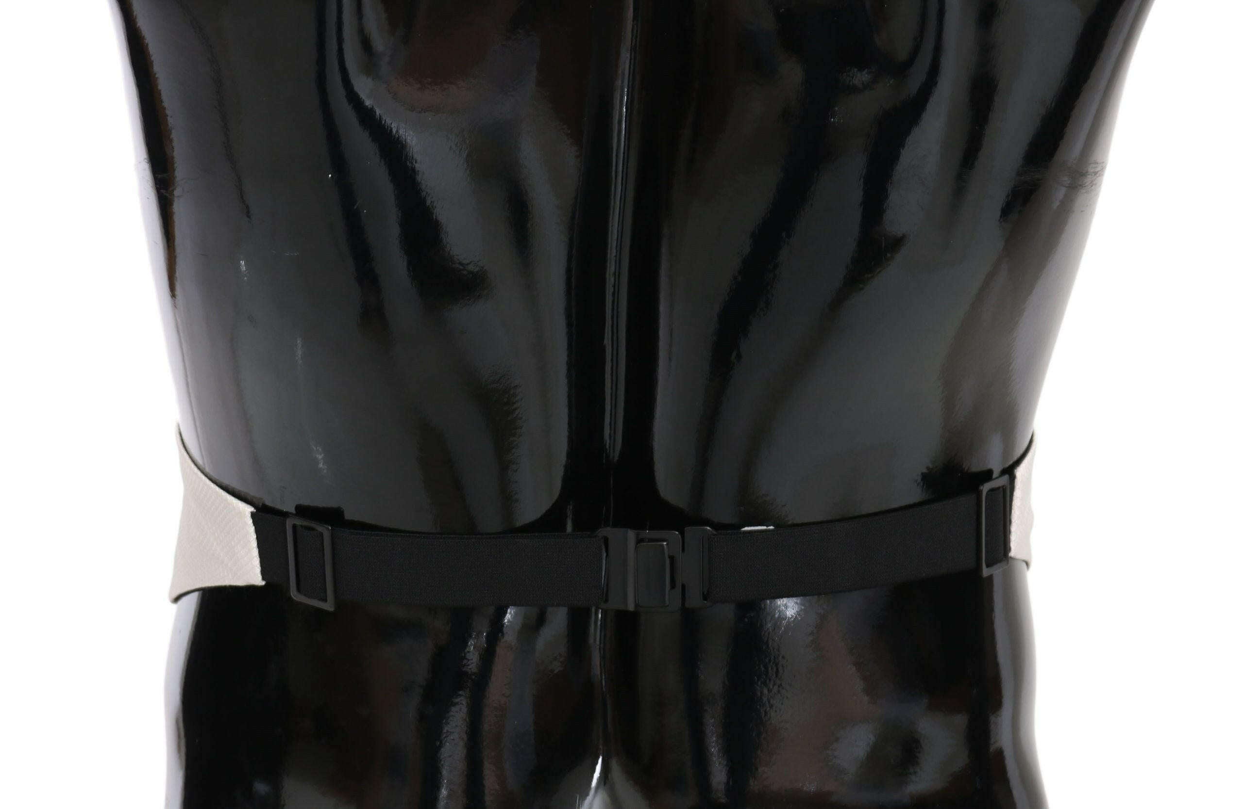 Dolce & Gabbana White Men Waist Belt 100% Silk Cummerbund -  Men´s Cummerbund -  Dolce & Gabbana.