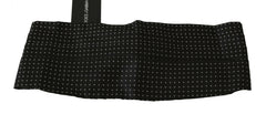 Dolce & Gabbana Black Dotted Waist Belt Silk Cummerbund -  Men´s Cummerbund -  Dolce & Gabbana.